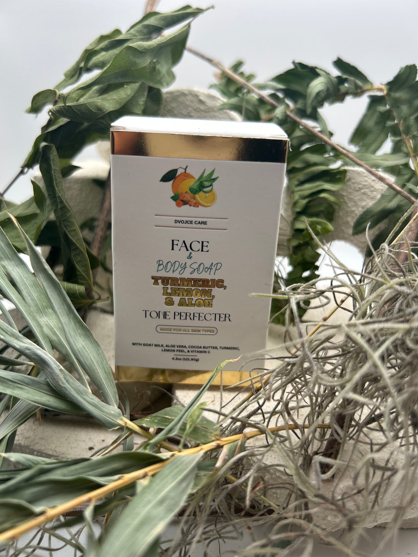 Turmeric, Lemon & Aloe Face & Body Soap 4.3oz